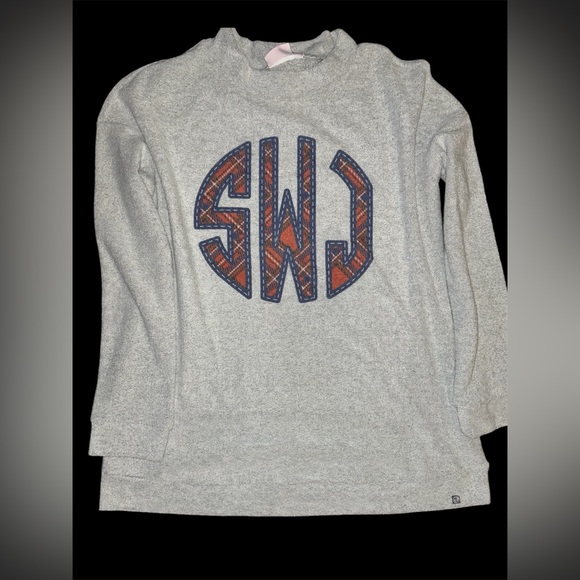 Marleylilly sweater grey with initials “SJW” size large-XL - Picture 1 of 4